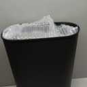 BestOffice Black Plastic Touch Free High-Capacity Garbage Can with Lid, 49L/13G, Rectangular, Quiet Close, Kitchen, Bedroom, Bathroom, Office