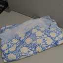 ATOSII Azora Blue 100% Cotton Round Tablecloth, Handblock Print Floral Table Cloth for Kitchen Dining Linen I Parties, Weddings, Outdoors I 90" Inches Round