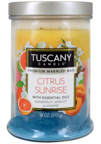Tuscany Pumpkin Spice, Citrus Sunrise, Lemon Sugar Cookie Candle 3 Pack