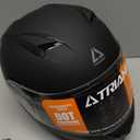 TRIANGLE Modular Motorcycle Helmets for Men Flip Up Full Face Helmet Dual Visor with Internal Sunshield DOT Approved (Medium, Matte Black)