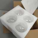 Retisee 4 Pcs Glass Globe Replacement for G9 Bulb Lighting Replacement Glass Lampshade 4 Inch Light Bulb Cover Light Fixtures, 0.8 Inch Fitter (Transparent)