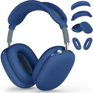Silicone Case Cover for AirPods Max 2/1 (2026/2024/2020),Ear Pad Case Cover/Ear Cups Cover/Headband Cover for AirPods Max 2&1 (USB-C/Lightning),Accessories for Apple AirPods Max 2 Headphones,Dark Blue