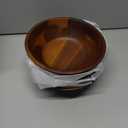 AIDEA Acacia Wooden Serving Bowls, 7 Inch Set of 4 for Salad, Soup, Noodle and More