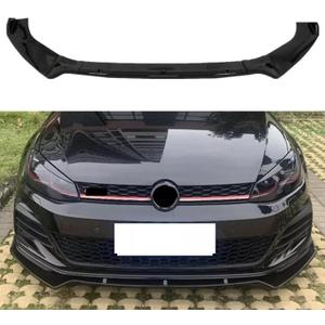 MUTUSAISI Front Bumper Lip Spoiler Splitter Fit for Compatible with Volkswagen VW Golf GTI/Golf R/R-line MK7 7.5 2015-2021 Air Chin Body Kit Accessories