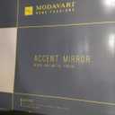 Modavari Home Fashion Accent Mirror Wood and Metal Finish Bathroom Mirrors for Wall Mounted, 40" x 30" Rectangle Rustic Wood Framed Wall Mirror, Decorative Farmhouse Mirror for Bathroom, Bedroom, Entryway, Horizontally/Vertically, 8 Pack