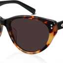 Vintage Cat-Eye Sunglasses for Women Men Trendy Acetate Shades, Exclusive Eyewear Brand of EssilorLuxottica