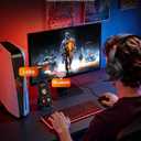 acer Wireless Gaming Headset, PS5 Headset with 2.4GHz for Ps5, Ps4, PC, Switch, Bluetooth 5.3 + 100Hrs Gaming Headphones with Noise Canceling Mic for Laptop, Mobile, Mac, 50mm Drivers (Red)
