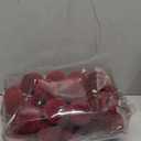 30ct 2.36" Flocked Christmas Ball Ornaments, Velvet Christmas Tree Balls, Flocked Shatterproof Xmas Ornaments, Fits for Party, Holiday and Home Decor, Burgundy