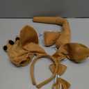 Syhood Puppy Dog Costume Set Ears Headband Bowtie Nose Tail Paw Gloves Accessories for Carnival, One Size