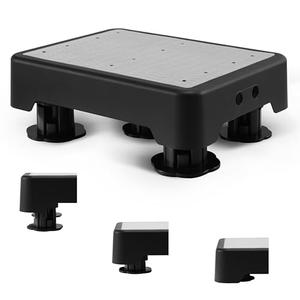 COOL-ANGLE Adjustable Step Stool for Adults & Seniors, 650LBS Heavy Duty Bed Step for High Beds, Non-Slip Wide Safety Platform, Portable Foot Stool Assist for Kitchen, Car SUV, Bathtub & Bedside, Grey