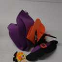 THAWAY DIY Halloween Felt Pumpkin Witch Hanging Decor for Kids Felt Crafts and Kits Adhesive Ornaments Halloween Party Favor Decorations Indoors Outdoors (2.8FT)