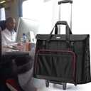 CURMIO Rolling Carrying Bag with Wheels Compatible for Apple iMac 27 inch Desktop Computer, Detachable Trolley Storage Case Compatible with iMac 27 Monitors and Accessories, Black (Patent Pending)