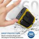 Protective Case Cover for Zebra TC51 TC52 TC56 TC57 TC510K Rugged Boot with Hand Strap for Zebra Phone Case with Tempered Glass (Yellow)