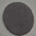 Microfiber Elongated Toilet Seat Cover 19.5"x 15" Machine Washable Solid Toilet Lid Cover Adjustable Rubber Backing Fits Most 18-19.5" L x 14-16" W Elongated Toilet Seat (Gray)