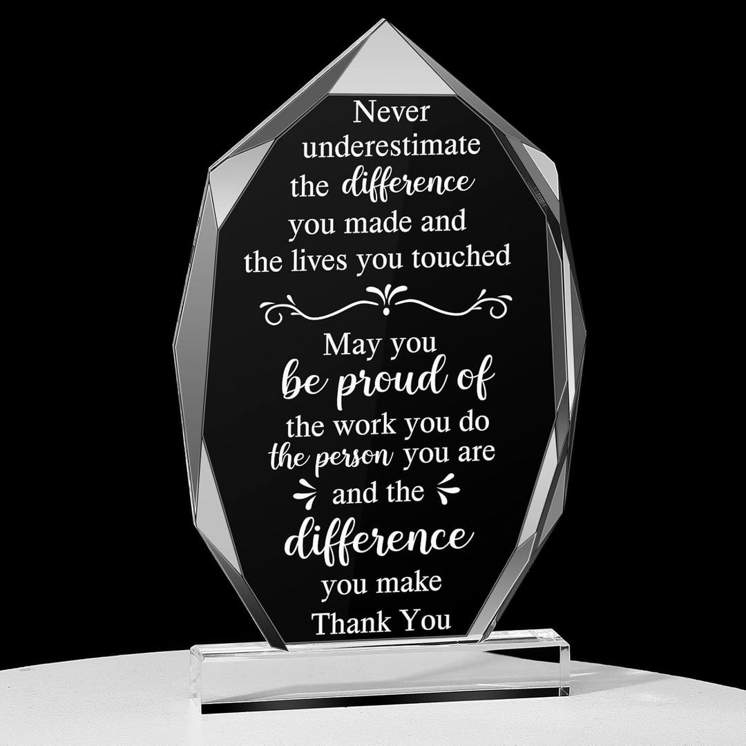 Yookeer May You Be Proud of The Work You Do Thanks Appreciation Anniversary Work Gifts for Employees Coworker Women Men Colleague(Stylish Style)