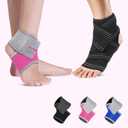 2 Pairs Kids Ankle Brace Set, Ankle Support Brace Knitted Ankle Sleeve Adjustable Wrap Support Ankle Sleeve for Sports Gymnastics Dance (Black, Small)