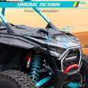 1 pc Hood Scoop Compatible with Polaris RZR PRO XP/R/S 2025+ | for 2 Door&4 Door, Come with Vented Mesh, PP Material, No Modification/Drilling, Increase Heat Dissipation, Easy Installation