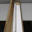 Lotus & Windoware Cordless, 2 Inch Faux Wood Blind, 34.5" Wide x 48" Long, Window Blinds, Blinds & Shades, Blinds for Indoor Windows, Embossed, Bright White