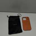 LUCKYCOIN Premium Handcrafted 100% Full-Grain Cowhide Leather Case for iPhone 17 Pro 6.3'', Built-in Metal Camera Control Button, Full Camera Protection, MagSafe Compatible, Metal Button, Retro Brown