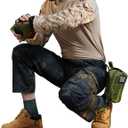 Men's Hiking Tactical Pants Lightweight Work Cargo Pants Waterproof Outdoor Trousers Pants for Men (Black, L)