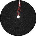 Halloween Spider Web Black White 36 Inch Christmas Tree Skirt Round Winter Snow Suitable for Christmas Xmas Halloween Holiday Party Decor Decoration Occasion