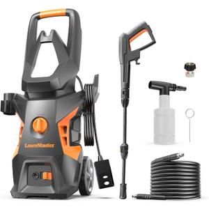 LawnMaster LT306-1800C Electric Pressure Washer 13 Amp 1.4 GPM 2100 Max PSI with Foam Bottle CSA Certified