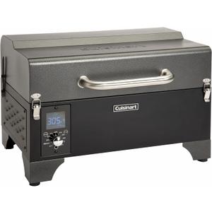 Cuisinart 8-in-1 Portable Wood Pellet Grill and Smoker, Compact for RV, Tailgates, Camping, and Backyard Cooking, Smoky Flavor, Versatile Meat Smoker