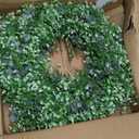 Summer Wreath for Front Door - 26'' Artificial Eucalyptus Wreath with Fake Leaves, Front Door Wreath for All Seasons, Porch, Wall, Window, Farmhouse Decor