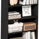 Furinno Basic Book Shelf, 8-Tier Bookcase with Open Shelf, Standing Bookshelf, Cube Storage Organizer, 9 x 24 x 71, for Living Room, Bedroom, Home Office, Espresso