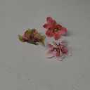 3 PCS Hawaiian Flower Hair Clips for Women Artificial Orchid Hair Barrettes Hibiscus Flower Hair Clips for Wedding Bridal Beach Party(Pink+Rose+Green)