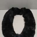 Dotesy Genuine Sheepskin Toilet Lid Cover Natural Fur Wool Toilet Seat Cushion Soft Warm Toilet Seat Pad for Bathroom Home Reusable (Black)