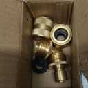 3/4 Inch Brass Garden Hose Fitting Quick Connector Male and Female Set, 2 Set