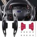 JHO Car Steering Wheel Shifter Extension Paddle for Ford Explorer 2020 2021 Base XLT Limited Platinum Interior Accessories (black)