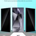 Compatible for Samsung Galaxy S24 Ultra Privacy Screen Protector Tempered Glass with Camera Lens Protector, Support Fingerprint ID Anti-Spy Tempered Glass Film for S24 Ultra 5G Black