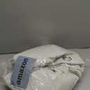 100% Blackout Curtains for Bedroom, Farmhouse Linen Black Out Curtain 84 Inch Length 2 Panels Set, Grommet Thick Textured Window Curtains for Living Room, 52" W x 84" L, Natural