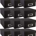 Simply Tidy Photo Storage Box Store and Protect Pictures, Documents, and Prints - Black, Bulk 12 Pack