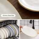 famiware Serving Platter, Oval 15.59/ 14.3/ 12.9inch Serving Dishes for Entertaining, Serving Bowls, Dishwasher Safe, Stoneware Serving Trays for Party, Food, Turkey, Cheese, Reactive Glaze, Matte White