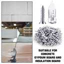 LEIFIDE 490 Pcs Self Drilling Drywall Anchors Screws, 4 Sizes Expansion Screws and 2 Sizes Wall Anchors, 2026 Upgraded Zinc Plated Steel No Drill Needed for Wall Hanging, Easy to Install