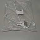 QCAA Heavy Duty Adjustable Shelf Rod Support Bracket for 3/4" Wall Cleat, Powder Coated White, 1 Pack, Made in Taiwan