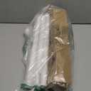 White Shower Curtain Rod,1 Inch Diameter Stainless Steel Adjustable Spring Tension Rods 32 to 80",with Holders,Anti-Slip,Curtain Rods No Drilling(1 Pack)