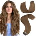 Hairro U Tip Hair Extensions Human Hair With Microlink Micro Loop Pre Bonded Hot Fusion Keratin Nail Tipped Real Hair Utips Hairpieces For Women 18 inch 50g 50 Strands #4Y Medium Brown
