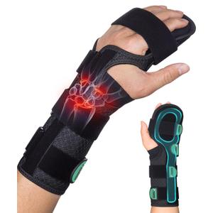 Oyakin Resting Hand Splint for Stroke Recovery & Carpal Tunnel Relief - Night Immobilizer with Removable Splints, Arthritis & Tendonitis - Adjustable Wrist Support Brace Left Hand for Men & Women