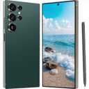 I25 Ultra Unlocked Cell Phone, Built in Pen,6.99" HD Screen 8+256GB Unlocked Phones,6800mAh Long Battery Life Smartphone,5G/Dual SIM/Fingerprint Unlock/Face ID (Green)