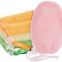 Juvale Soap Savers for Bar Soap with Drawstring Closure, Mesh Pouch for Exfoliating (4 Colors, 3.5 x 6 Inch) 4 Pack