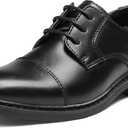 Bruno Marc Boys Dress Oxford Formal Shoes (5 Big Kid, Black)