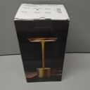 Cordless Table Lamp,Rechargeable 6000mAh Battery Operated Portable Light, 3 Color Stepless Dimmable Battery Table Lamps, LED Table Light for/Restaurant/Outdoor/Patio(Bronze)