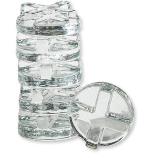 Trademark Innovations Glass Fermentation Pickling Jar Weights, Cross Grip Style (Set of 6)
