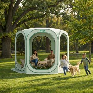 Werph 10x10 Pop Up Screen Tent, Mosquito Net Gazebo, UV Resistant Roof Waterproof Screen Canopy, Quick Setup Outdoor Shelter for Backyard, Patio, Garden, Picnic, Camping and Events, Green