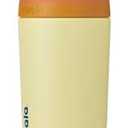 Owala Kids Flip Insulated Stainless-Steel Water Bottle with Straw and Locking Lid, 14-Ounce, Orange/Yellow (Misty Horizon)
