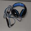 BENGOO G9000 Stereo Gaming Headset for PS4 PC Xbox One PS5 Controller, Noise Cancelling Over Ear Headphones with Mic, LED Light, 7.1 Surround Sound, Soft Memory Earmuffs for Nintendo Xbox Series X|S (Blue)